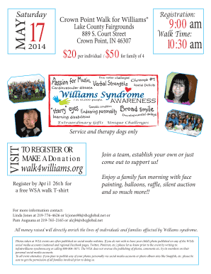 Saturday 17 - williams-syndromeorg