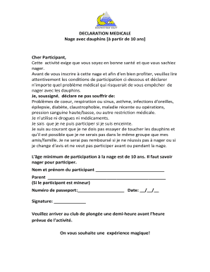 Déclaration Médicale