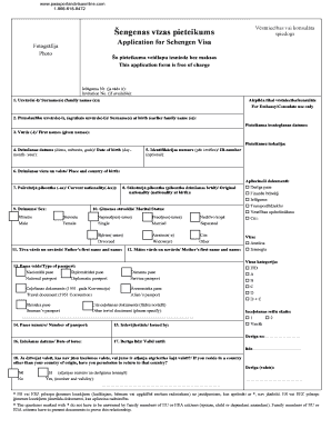 Schengen Visa Application Form