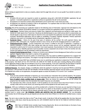 RMS Team Rental Application Form