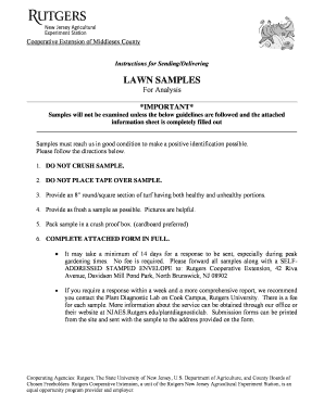 Lawn Analysis Form