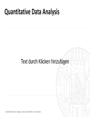 quantitative data analysis