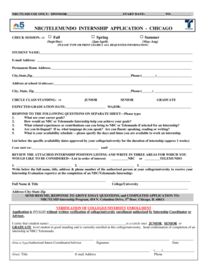 NBC Telemundo Internship Application