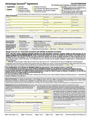 Advantage Account Agreement