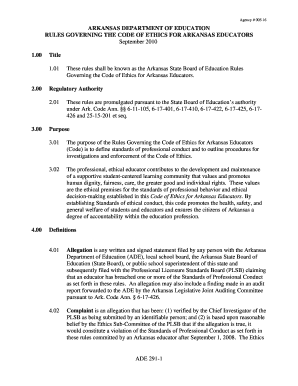 Fillable Online Rules Governing The Code Of Ethics For Arkansas Educators Fax Email Print Pdffiller Fillable Online Rules Governing The Code Of Ethics For Arkansas Educators Fax Email Print Pdffiller