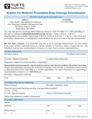 Medicare Prescription Drug Coverage Determination Request