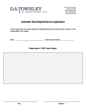 Automatic Bank Deposit Service Application
