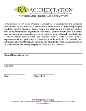 Authorization to Release Medical Information