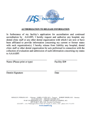 Authorization to Release Information