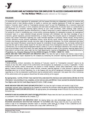 Background Check Consent Form