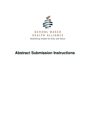 Abstract Submission Instructions