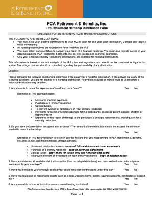 403(b) Hardship Distribution Form