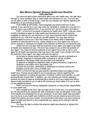 New Mexico Advance Health-Care Directive