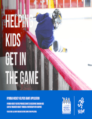 Hyundai Hockey Helpers Grant Application