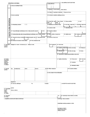 European Union Customs Declaration Form