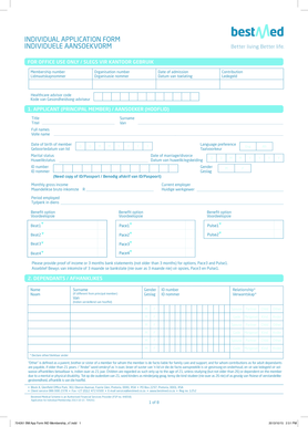 Bestmed Medical Scheme Individual Application Form