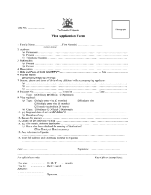Uganda Security Clearance Application