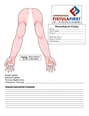Hemodialysis Fistula Form