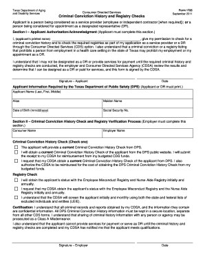 Texas Criminal Conviction History and Registry Check Form 1725