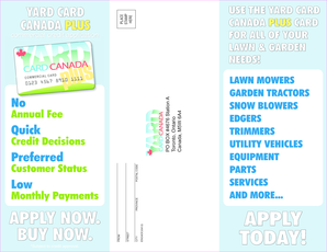 Yard Card Canada Plus Credit Card Application