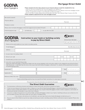 Mortgage Direct Debit Form