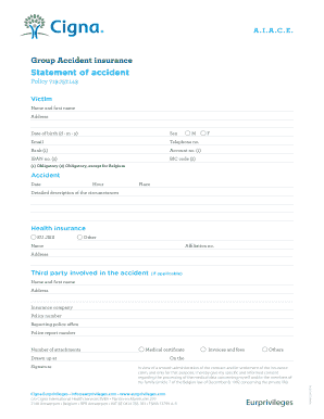 Group Accident Insurance Claim Form