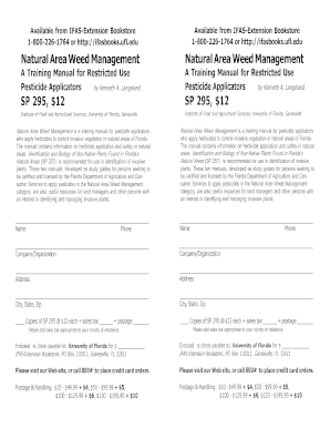 Natural Area Weed Management Training Manual