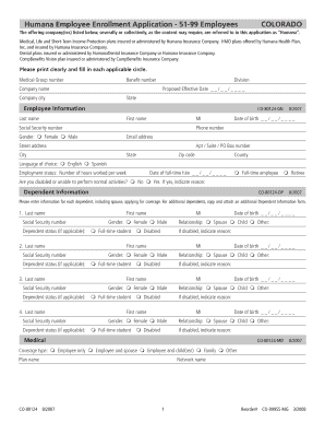 Humana Employee Enrollment Application