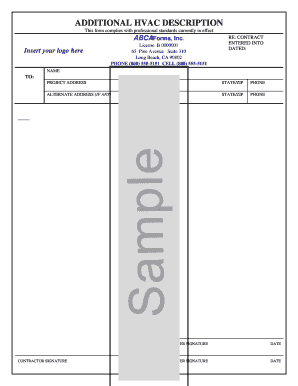 HVAC Contract Agreement
