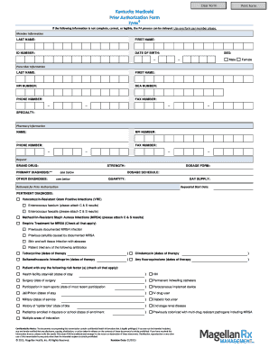 Kentucky Medicaid Prior Authorization Form for Zyvox