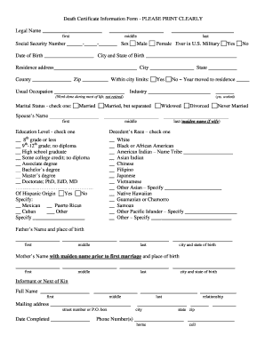 Body Donation Authorization Form