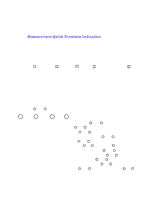 Homeowners Insurance Quick Premium Indication Form