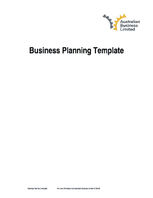 Business Planning Template