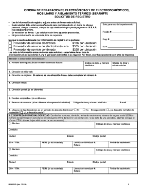 Solicitud de Registro Proveedores de Servicio Técnico Electrónico