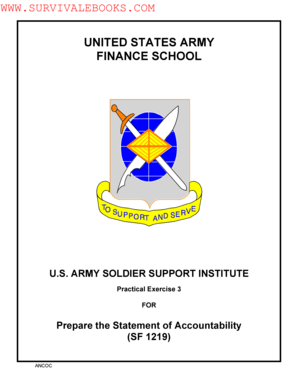 US Army Daily Agent Accountability Summary