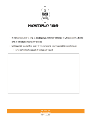 Information Search Planner