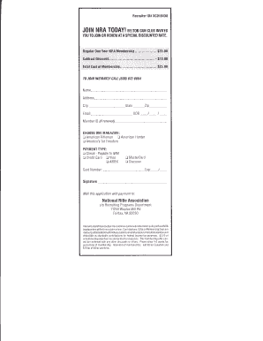 NRA Membership Application Form