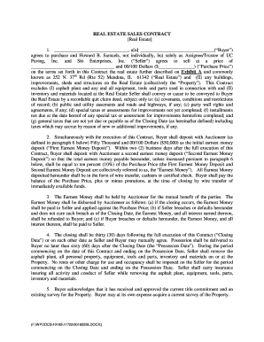 Illinois Real Estate Sales Contract