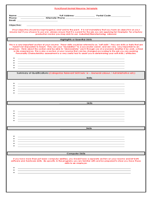 Resume Template