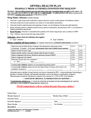 Pharmacy Prior Authorization for Afrezza