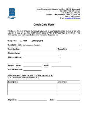 Credit Card Payment Form