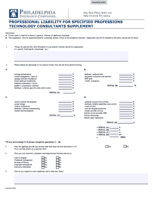 Technology Consultants Professional Liability Supplement