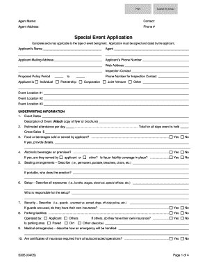 Special Event Application