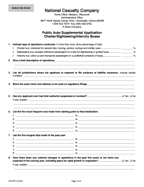 Public Auto Supplemental Application