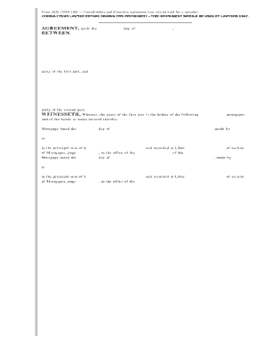 Consolidation and Extension Agreement