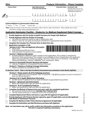 Ohio Medicare Supplement Application