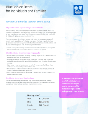 BlueChoice Dental Plan Application