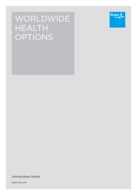Bupa Global Health Insurance Application Form