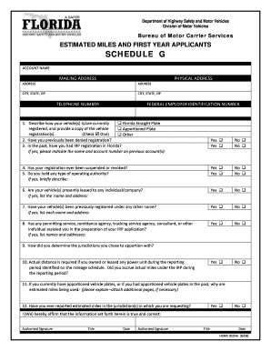 Florida IRP Estimated Miles Application