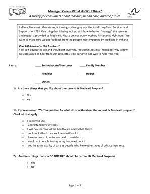 Indiana Medicaid Managed Care Survey